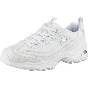 NWT Skechers D'Lites Start Memory Foam Lace-Up Sneakers, White, Women's 6.5M